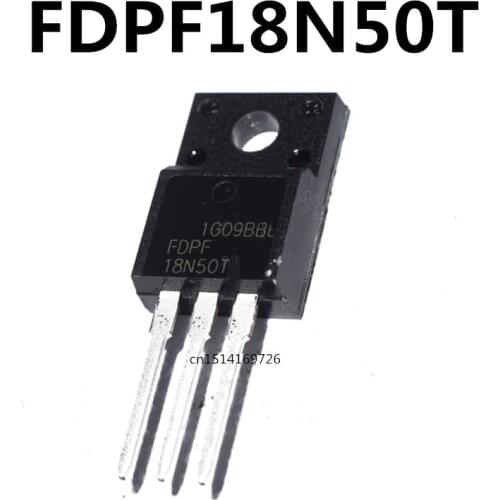 Original new 5pcs/ FDPF18N50T 18N50T 18A/500V TO-220F
