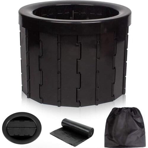 Portable Toilet for Camping,Folding Portable Toilet for Car,Toilet for Camp,Hiking,Long Trips,Traffic Jam,Washable