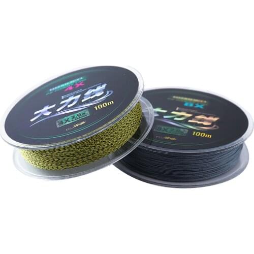 Hot Sale Fishing Line 100m 4/8 Strand PE Fishing Line Multifilament Durable Fishing Line Japanese Braided Lead Core Fishing Line