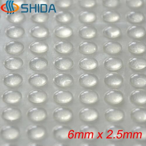 2000PCS 6*2.5mm Self Adhesive Soft Clear Anti Slip Rounded Bumpers Silicone Rubber Feet Pads Sticky Silicone Shock Absorber