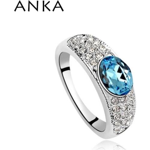 ANKA brand New arrival delicate crystal rings wedding ring best gift for wife Main Stone Crystals from Austria #94603