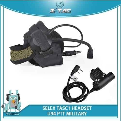 Z Tactical Selex TASC1 Airsoft Headset with U94 Softair Kenwod Midland PTT Aviation Tactical Headphones For Hunting Z028 Z113