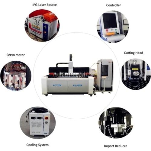 Fiber laser head raycus 500w metal laser cut fiber laser 500 watt cutting machine AKJ1530F