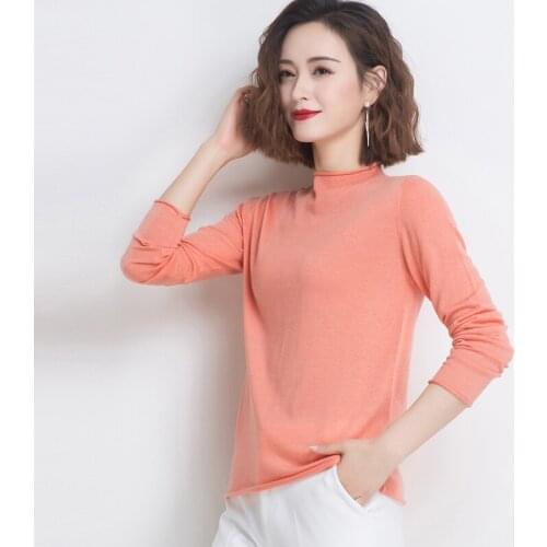 Chic Autumn spring oversize Sweater Pullovers Women loose female basic thin big sweater long sleeve 2020 knit Jumpers top