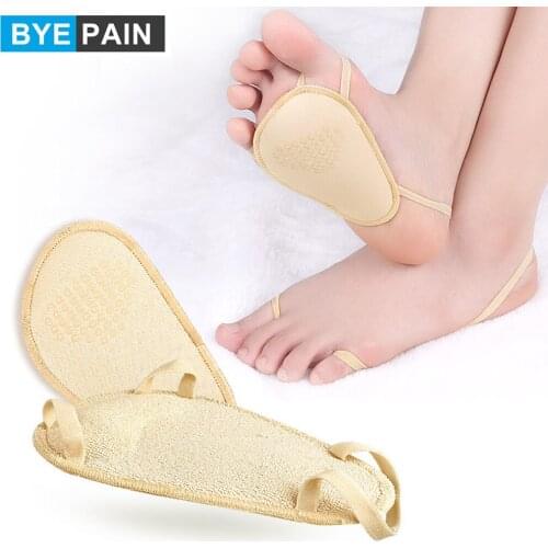 1 Pair Non-slip Thick Ultra-Soft Forefoot Cushions Invisible Foot Pad Sandal Thong Protectors Bottom of the Foot Guards Cushions