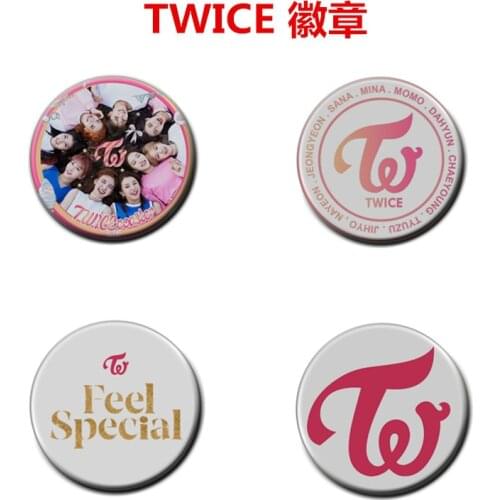 1pcs Kpop TWICE badge HD Photo high quality New album feel special Diameter 58MM brooch