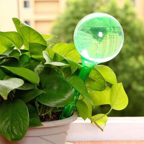 10pcs Automatic Plant Self Watering Water Feeder Plastic PVC Ball Plant Flowers Water Feeder Indoor Outdoor Watering Cans