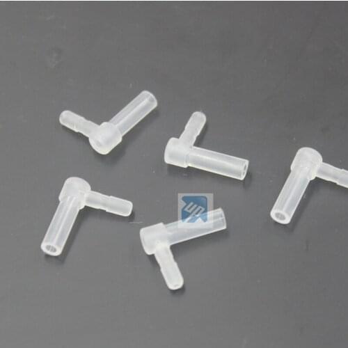 1000pcs DIY CISS cartridge tube bend Hollow plug, transparent rubber Continuous Ink Supply System Accessories