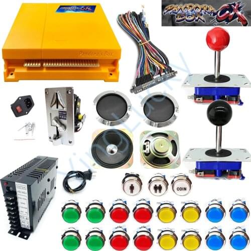 2 Player Arcade Kit LED button Pandora box CX game board and zippy joystick American HAPP Style Push Button for Arcade Machin