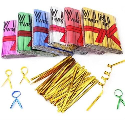 800PCS/Pack Colorful Metallic Twist Ties Packing Ligation Ties Event & Party Supplies Wholesale