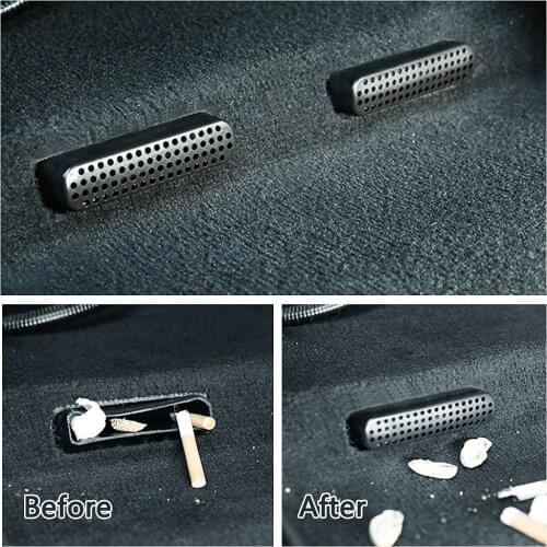 Interior Accessories For Infiniti Q50 2014 2020 Under Seat Floor AC Heat Air Conditioner Duct Vent Outlet Grille Cover Trim