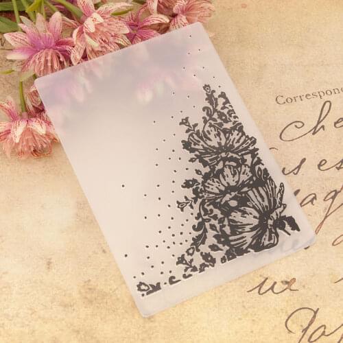 Flower Christmas Embossing Folder Template Die Cutting Scrapbooking Card