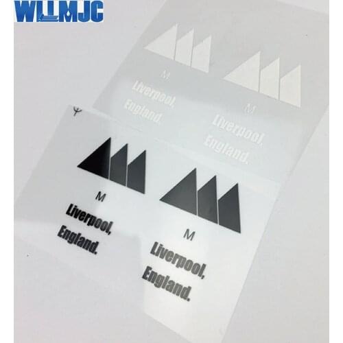 Cheap custom logo printing clothes sportswear t shirt jeans clothing apparel iron on thermal transfer heat press tagless labels