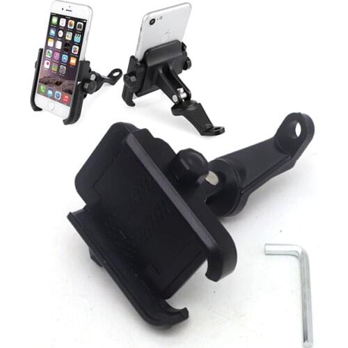 Motorcycle handlebar mirror GPS navigation fixed bracket mobile phone navigation bracket anti-shake
