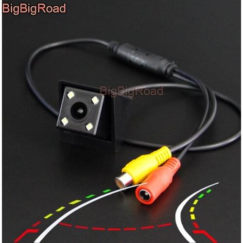 BigBigRoad Car Intelligent Dynamic Track Rear View Parking CCD Camera For Ssangyong Korando New Actyon Night Vision Waterproof