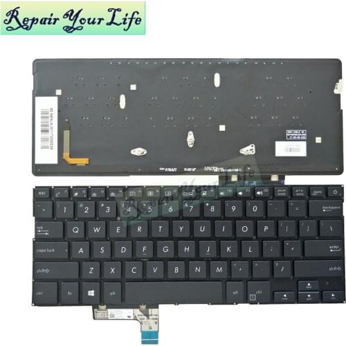 US Laptop Backlit Keyboard for Asus ZenBook 13 UX331U UX331UN UAL Keyboards 0KN1-3J1US13 3J2US23 0KNB0 2619US00 9Z.NENBU.001 NEW