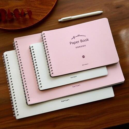 Creative Double-Sided Handbook Release Paper A4 A5 Meat Ball Tape Storage Book Hand Book Stickers Material Sketchbook