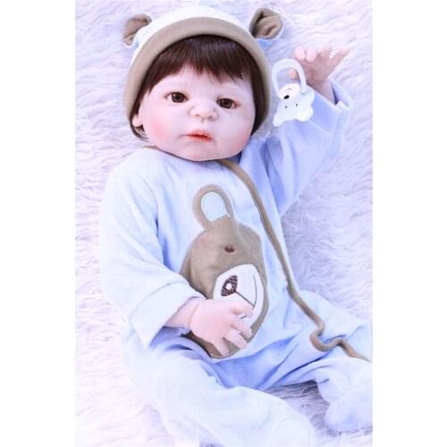 Bebes reborn boy dolls 23"57cm NPK full silicone reborn baby dolls menino boneca reborn child gift toy dolls