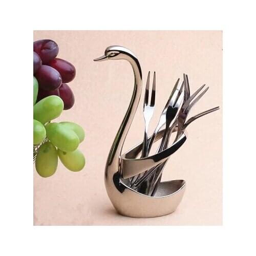 Stainless steel swan spout fork holder germany style fork holders kitchen tools high quality include