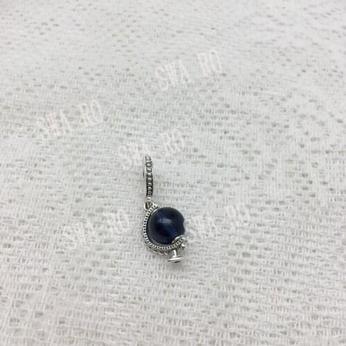 2021 Summer New Exquisite Blue Globe Dangle Charm, High-quality Jewellery For Womens Romantic Bracelet Accessory Gifts