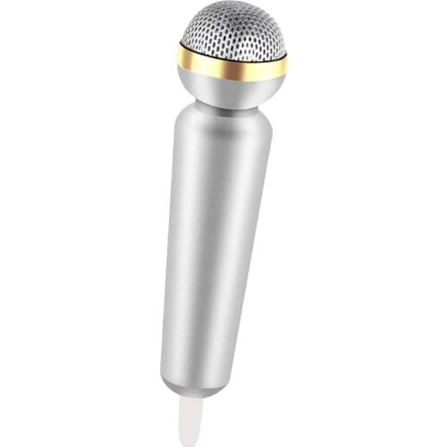 Microphone 3.5mm Phone Desktop Condenser Microphone Mic For Chatting Sing
