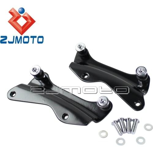 Motorcycle Black 4 Point Docking Hardware Kit For Harley Touring Road King FLHR Street Glide FLHX Street Glide Road Glide