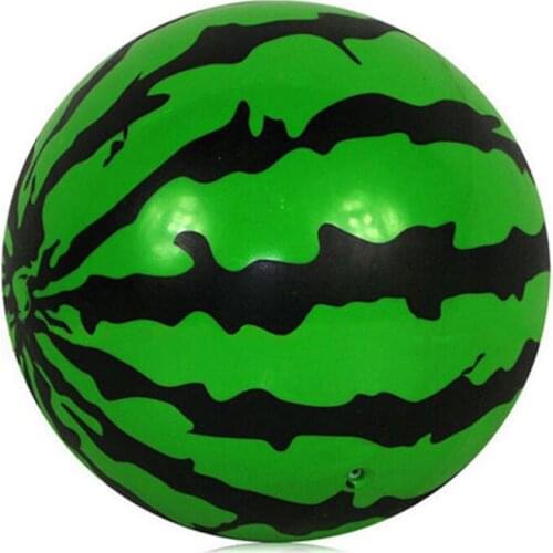 20CM Creative Inflatable Ball Simulation Watermelon Rubber Ball Beach Pool Play Early Education Soft Toys For Children Kid Baby