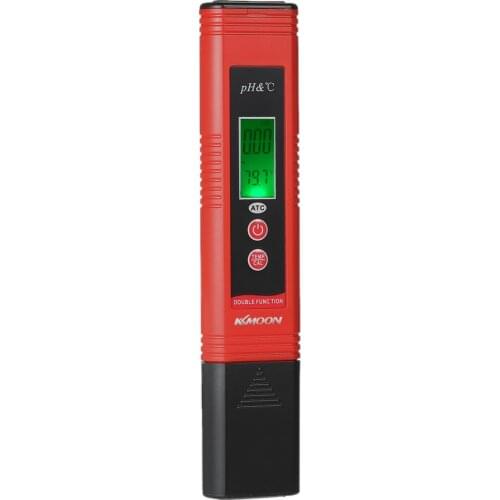 KKmoon Mini Professional Pen Type Water Quality Analysis Tester PH/TMEP Testing Meter With Automatic Temperature Compensation
