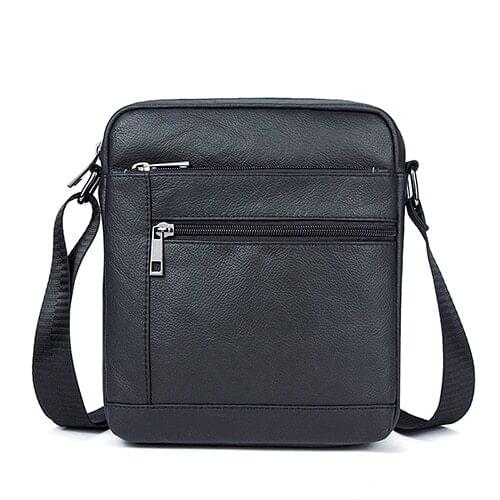 Mens Shoulder Bags Small Mens Bag Genuine Leather Black Crossbody Bags for Men Flap Man Messenger Bag Male Leather