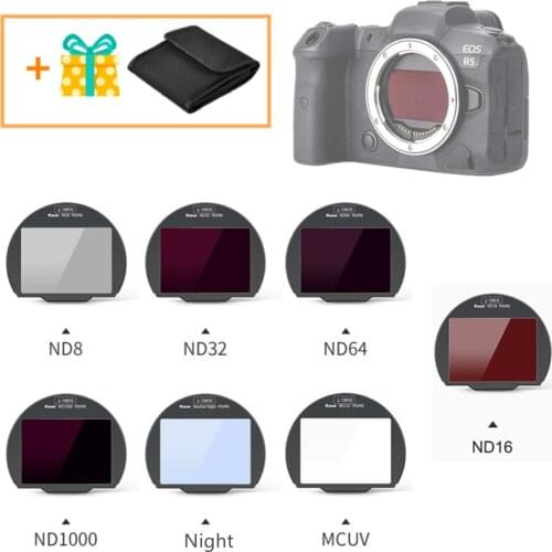 Clip-in CMOS Protector MC UV ND8 ND16 ND32 ND64 ND1000 Night Neutral Density Filter for Canon EOS R R5 R6 RP Camera Clip in