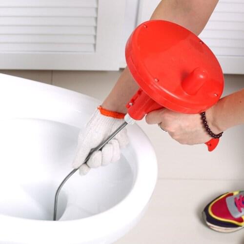 1PC 5 Meters Bathroom Toilet Sewer Blockage hHnd Tool Pipe Dredger Drains Dredge Pipes Sewer Sink Cleaning Clogs Brush JH 0761