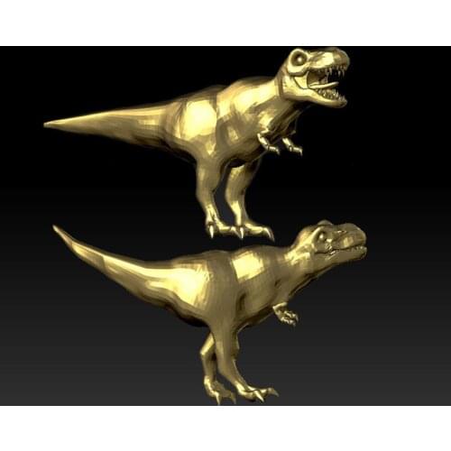 2pcs dinosaur 3D model for cnc or 3D printers in STL file format -dinosaur