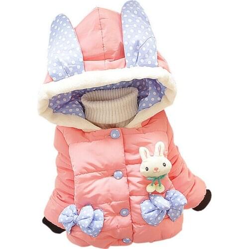 2019 children outerwear baby girls cotton Hooded coats children Winter Jacket fancy parkas Kids clothing Girls Down & Parkas