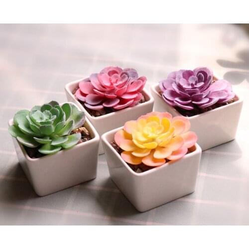 Bonsai Artificial Plants Succulents Lotus Flower Christmas Halloween Wedding Party Supplies Fake Plants Home Garden Decoration