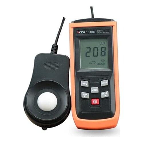 VC1010D 200000 Split Lux/FC Digital Light Meter Luxmeter Meters Luminometer Tester