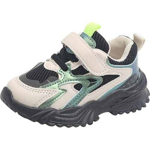 2021 Autumn New Childrens Sports Shoes Breathable Mesh Sneakers Childrens Non-slip Soft-soled for Boys and Girls Running Shoes