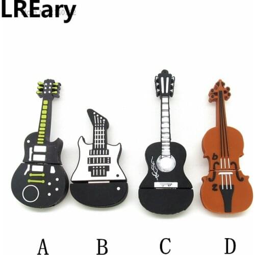 Cartoon guitar cello Pen drive personalized mini Musical gift usb flash drive disk memory stick pendrive 4gb 8gb 16gb 32gb