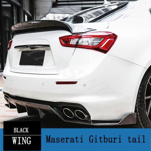 FOR Maserati Gboli tail modified ASPEC carbon fiber tail car rear spoiler 2014-2020year