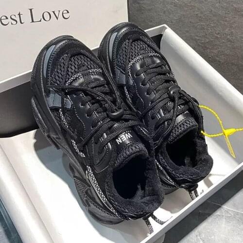 2021 new fashion thick-soled sports shoes couple models casual lace-up white vulcanized shoes breathable womens thick-soled rou