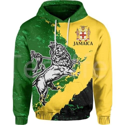 Tessffel County Flag Africa Jamaica King Emblem Lion NewFashion Tracksuit 3DPrint Men/Women Streetwear Pullover Funny Hoodies 16