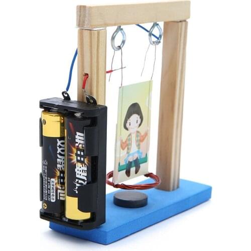 Educational electromagnetic creative invention handmade science technology making electromagnetic swing scientific experiment