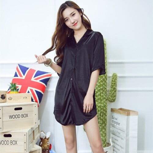 Autumn nightshirts women nightgowns sleepwear Winter sleepshirts cotton Plus size Fresh Women night dress