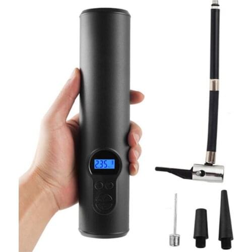 12V Portable Car Wireless Intelligent Mini Inflatable Electric Pump for Car Bicycle Rechargeable Pump With LED Emergency Light