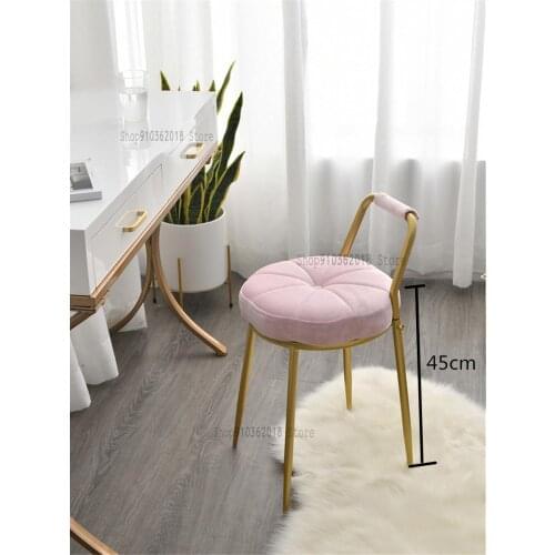 Nordic Dressing Chair Makeup Stool Modern Dressing Table Stool Simple Petal Chair Bedroom Net Red Ins Small Stool