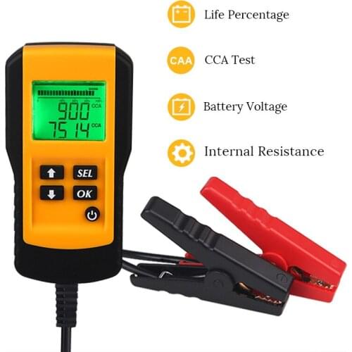 Car Battery Tester, Motorcycle Battery Internal Resistance Life Analysis, Start-stop 12V English Version