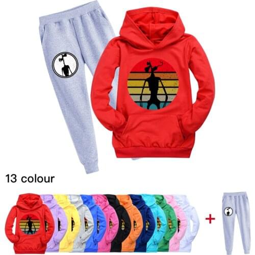2021Spring Boys Girls Outfits Children Clothing Toddler Leisure Hoodie Pants 2pcs Set Kids Jogging Baby Funny Casual Sports Suit