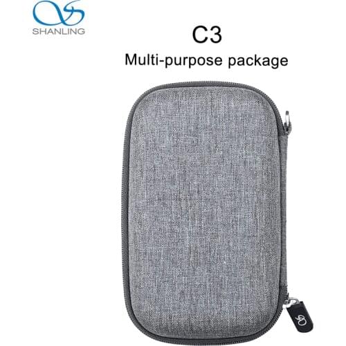 SHANLING C3 Storage Box for Portable mp3 Players M0 M1 M3S M5S Anti-pressure Multi-purpose Package for mp4 Earphones Cable