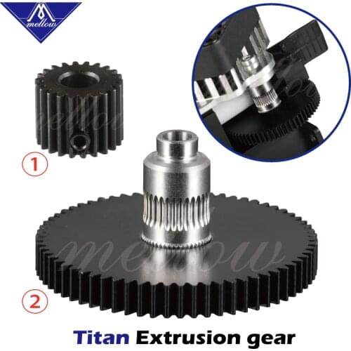 Free shipping 3d printer parts reprap Titan Extruder spare parts gear Hobb & stepper motor Reprap Kossel mk8 i3
