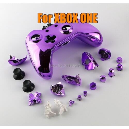 1set/lot Replacement Chrome Protective Case Cover Skin Shell case with buttons For Xbox one xboxone Game Console