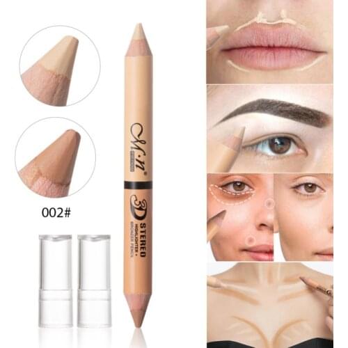 2 In 1 Double Head Concealer Pencil Waterproof Highlight Pencil Long Lasting Dark Circles Corrector Contour Concealers
